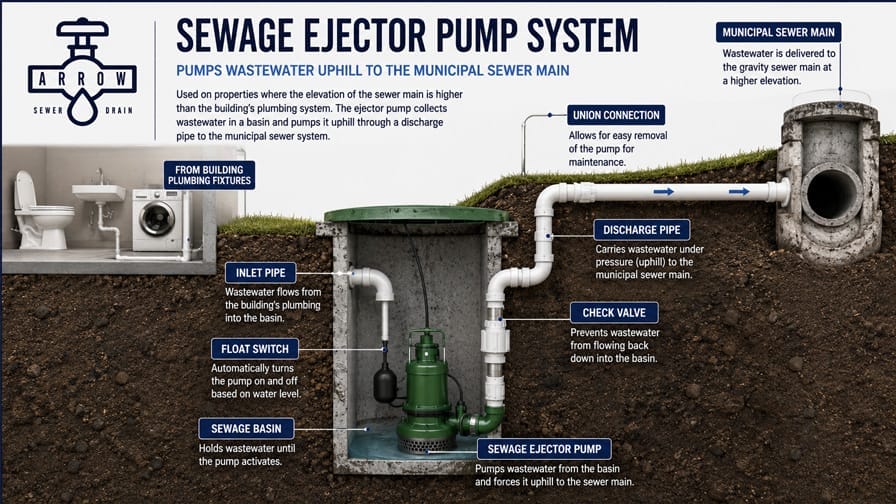 Sewage Ejector Pump System